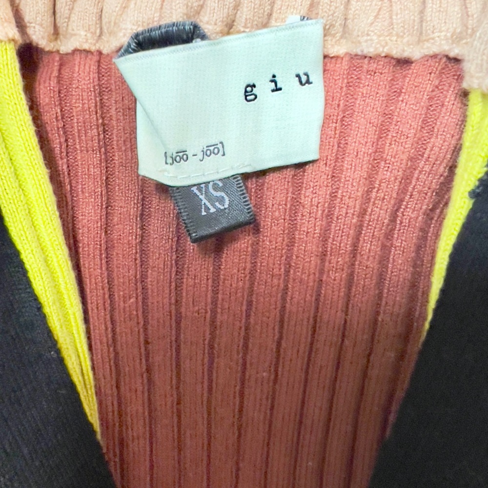 Giu Giu Colorblock Ribbed Sweater - Picture 4 of 7
